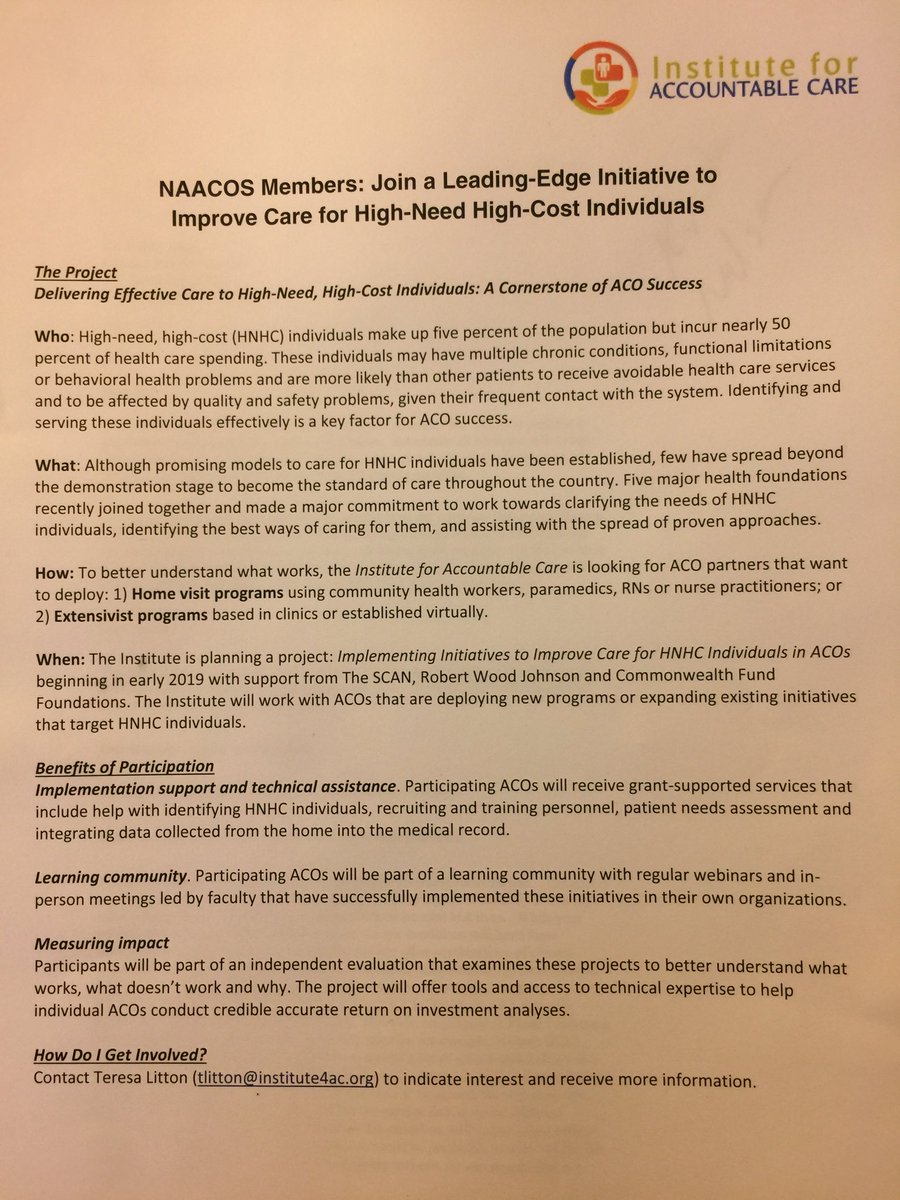 lustbader's tweet photo. Want grant funded support for your ACO community palliative care program?  #hpm #NAACOSfall2018 ⁦@NAACOSnews⁩ https://t.co/iValeccoQP