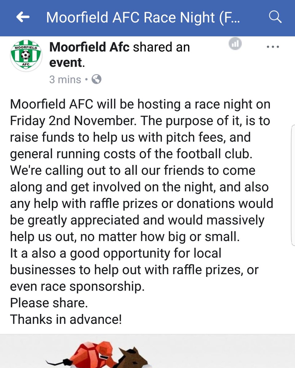 Is there any local businesses that can support us in any way with our up coming race night?? 
Please retweet 
#widnes #halton #localbusiness #grassroots #fundraising #football #sponsorship