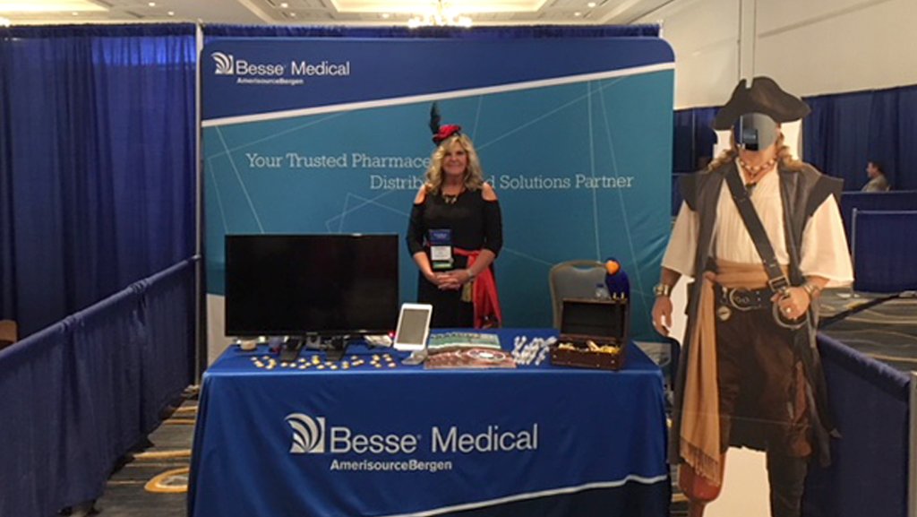 Arrrr, if ye be attending #2018NORM this day, cast anchor at booth 39. Shipmates Debbie and Brian will let ye plunder the Besse treasure chest for candy and gift cards!