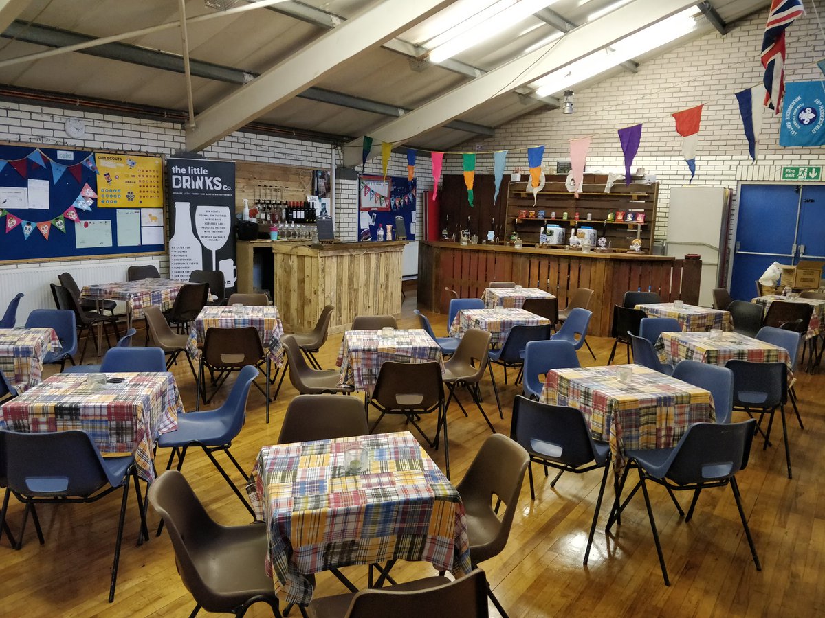 2CVBeerFestival's tweet photo. Just about there. Ready to open at 1800. @MagicRockBrewCo @empirebrewinguk @uddersorchard @Mallinsons @MilltownBrewing @Littledrinksco #Scouting https://t.co/BJLgBSNRZv