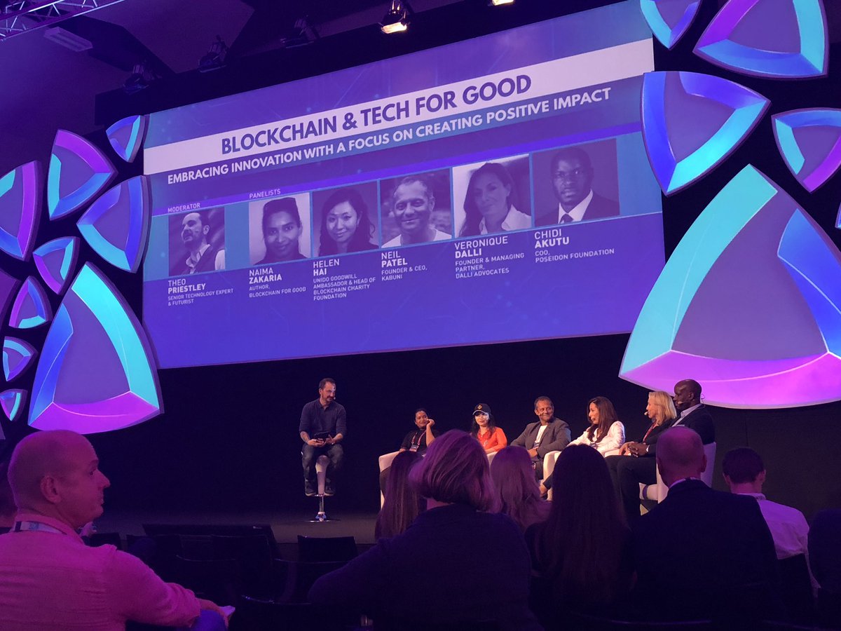 Next up at @Delta_Summit is “Blockchain & Tech For Good!”, moderated by the brilliant @tprstly

@naimanow, author of #Bockchain for Good, @HelenHaiyu Head of Blockchain charity foundation, @GetKabuni CEO @askneilpatel, @ChidiAkutu @Poseidon_NGO and @veroniquedalli DalliAdvocates