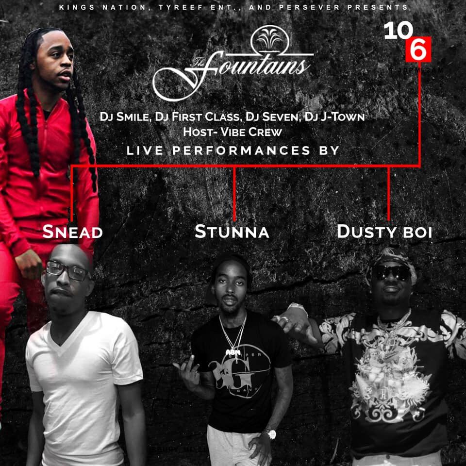 Saturday we at Fountains <a href="/YGTECK_AFTM/">NoExcusez</a> will be preforming live, hit me for tickets