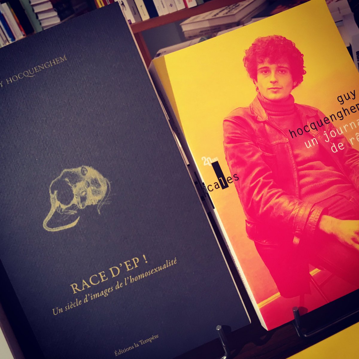 Éditer Guy Hocquenghem aujourd'hui • 
vendredi 05/10 à 19h. Présentation croisée avec Mickaël Tempête et Antoine Idier des ouvrages « Race d’ep ! – Un siècle d’images de l’homosexualité » La Tempête éditions et « Un journal de rêve » Éditions Verticales.