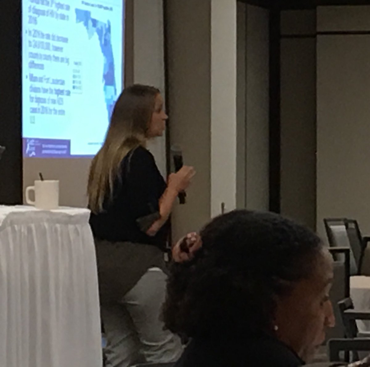 eatwellsfl's tweet photo. Dr Marylee Worley from #TempleU speaks on #PrEP and #MedicationAdherence for #AETC #EPIC in #Broward #BeWellSFL https://t.co/8CGF1VpmtS