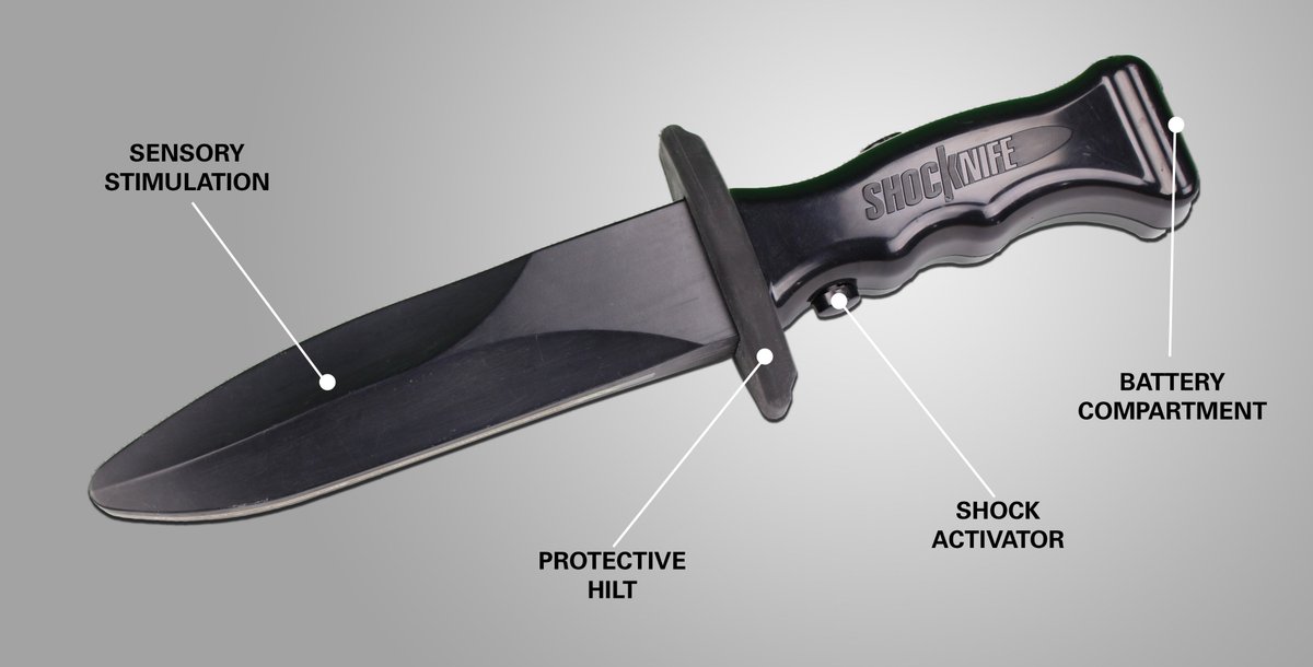SetcanCorp's tweet image. The #Shocknife StressBlade is designed as an entry level trainer and is half the price of our professional version! 

Get yours today ---&amp;gt;shocknife.com