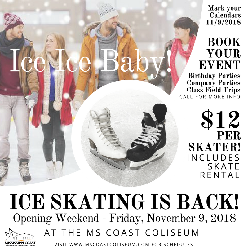 Ice Skating returns to <a href="/MSCoastColiseum/">MS Coast Coliseum</a> November 9 bit.ly/2y1s12e