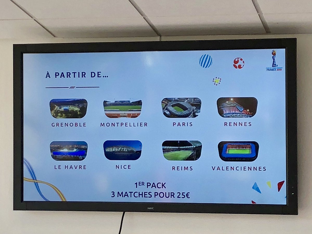 C’est parti !!! ⚽️🏆⚽️
Lancement de la billetterie de la #CoupeDuMonde féminine de la <a href="/FIFAWWC/">FIFA Women's World Cup</a> 
La compétition se déroulera du 07 juin au 07 juillet 2019 dont 6 matchs à #Reims
Plus d’infos sur:
fifa.com
#WorldCup #Fifa #Foot