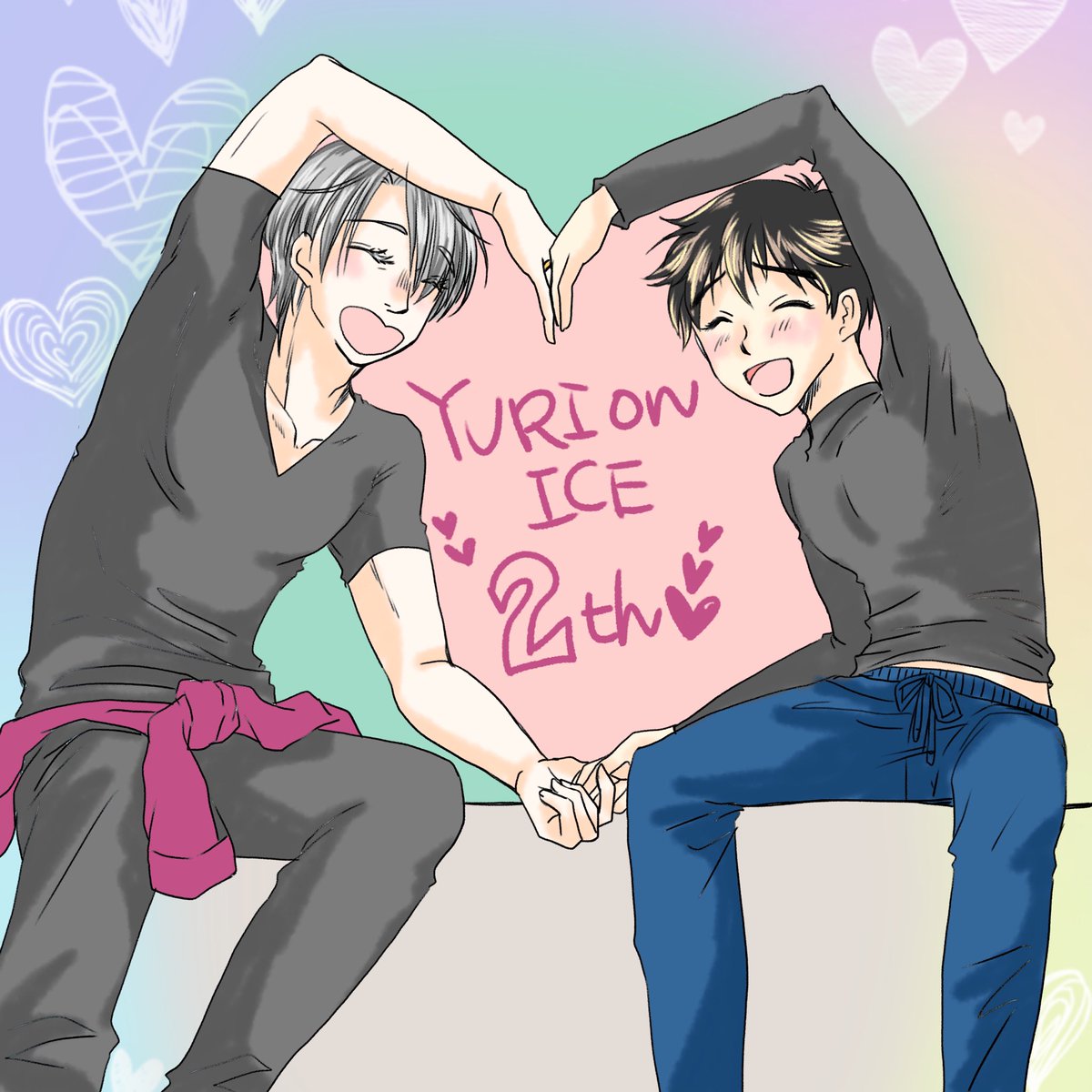 毎日幸せをありがとう😊
あなた達が幸せだと私も幸せです😆❤️

#ユーリ二周年おめでとう
#YOI2周年 