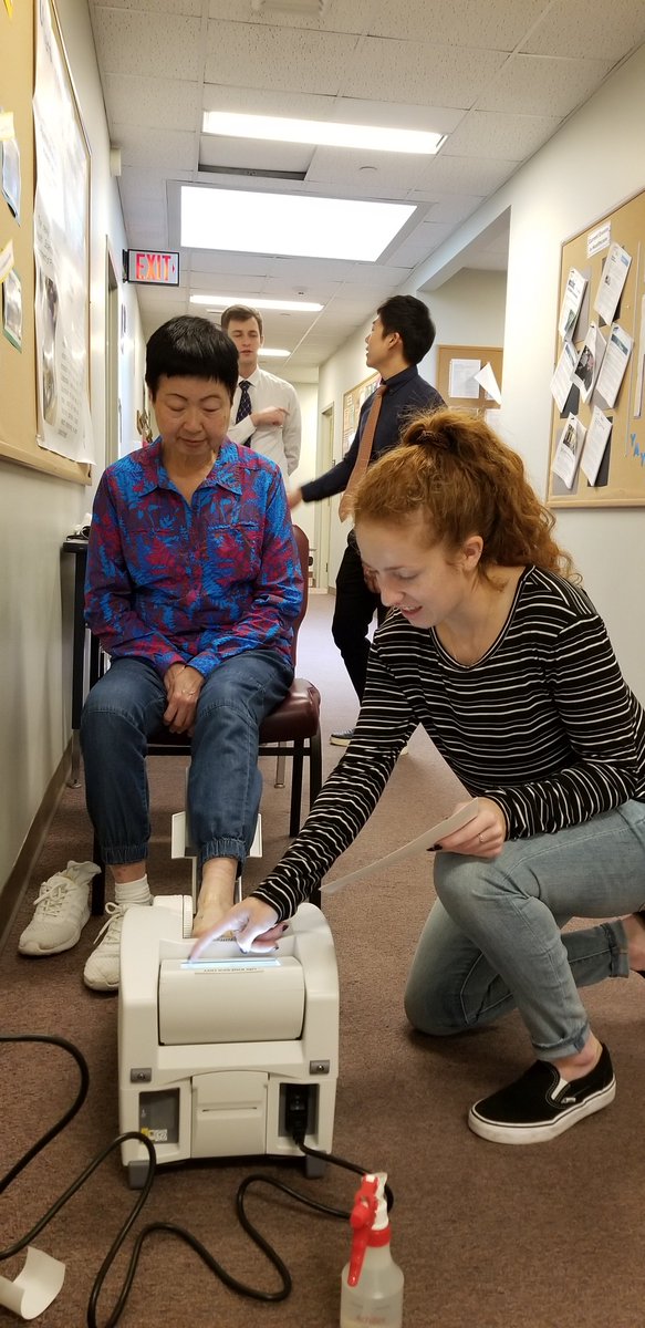 URI Dept of Kinesiology students and staff provided bone health screenings for participants in URI's Senior Health and Wellness Program this week!