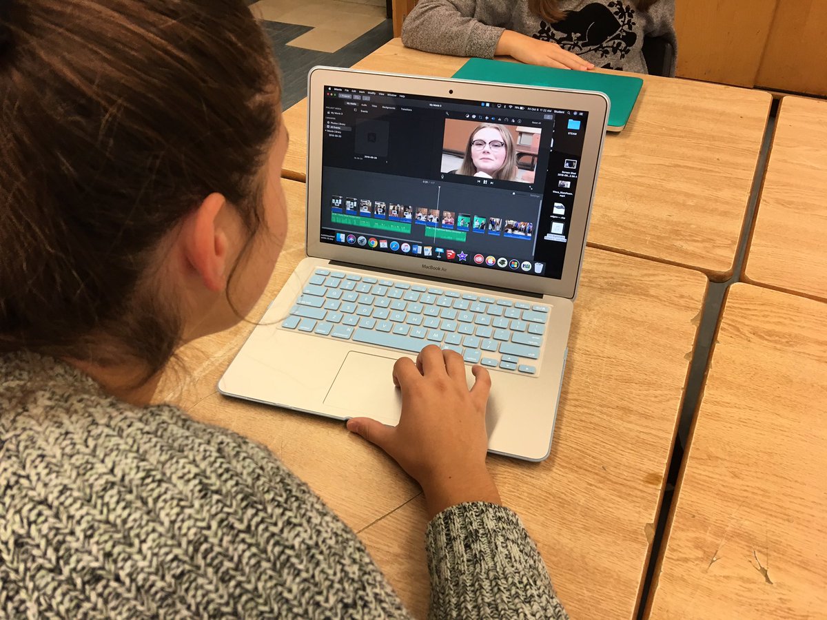 rctriguy's tweet photo. More filming and editing today in STEAM. Including an opportunity with our principal and our director! Songs in Real Life - STEAM Style! @wftrojans @AppleEDU @NearNorthSchool #AppleDistinguishedSchool #nothingboring https://t.co/iXHbvixsKL
