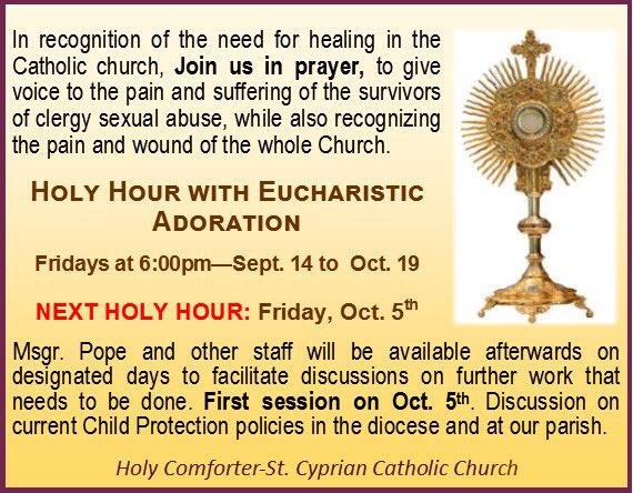 Hcsc On Twitter Msgr Pope And Staff Will Be Available Tonight