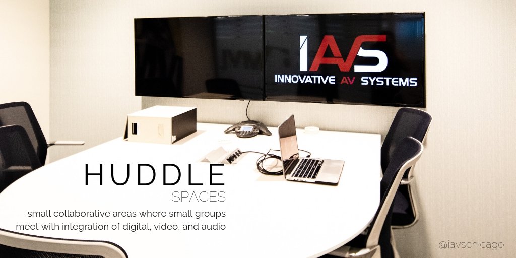 iavschicago's tweet photo. Huddle spaces are small collaborative areas where small groups meet with the integration of digital, audio, and video. IAVS can create your new huddle space. #huddlespaces #avintegration #videoconference #avcompany #avchicago #unifiedcommunications #workspaces https://t.co/tw2zWbcsIh