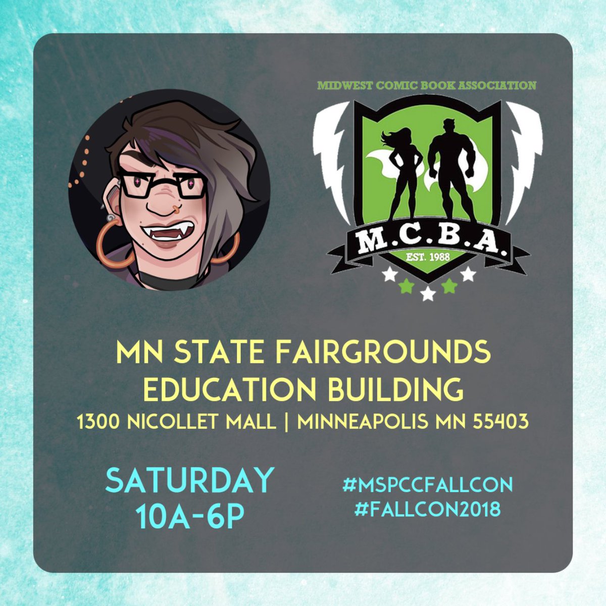 ashleymasog's tweet photo. Come find me at C1D in the State Fair Education Building for @MCBAcomicons #MSPCCFallCon / #FallCon2018 tomorrow, Saturday 10/6 from 10a-6p! https://t.co/DEPZ8PUnt4