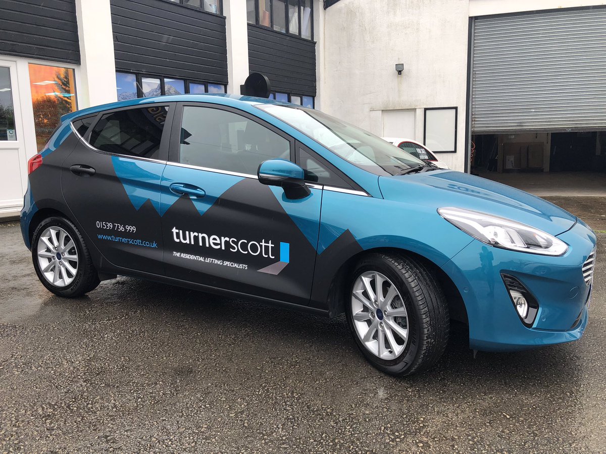 turnerscott's tweet photo. We're delighted with how well our newly branded car turned out. A big thank you to Neil @creativelakes and Liam @SunSignsKendal. If you see it out and about, be sure to wave! https://t.co/oKGpN2WVgP
