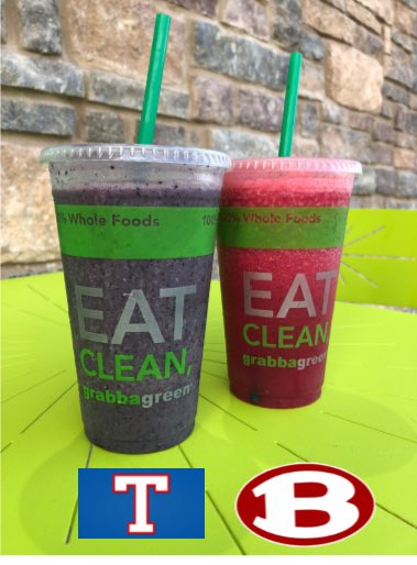 GrabbagreenTX84's tweet photo. Today 2-6 PM $5.00 Smoothie! You pick the winner - Temple Blueberry or Belton Strawberry! May the best smoothie win! https://t.co/WG20kC2Hoj