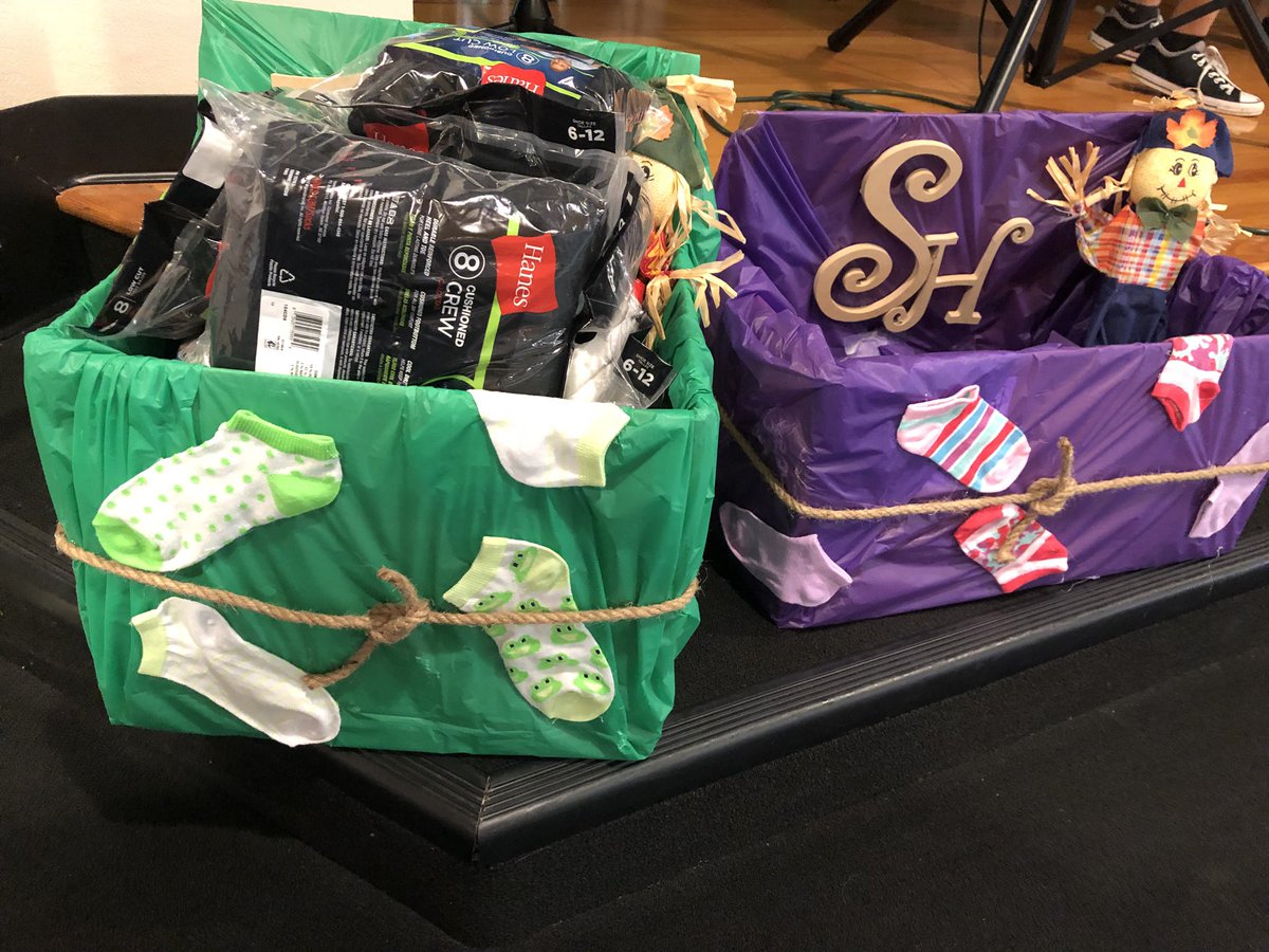 Brandih80's tweet photo. Hey @JMSteeleAHS it’s #socktober. Donate NEW Socks. Winning class wins a prize! #supportthelegacy #SeniorLegacyProjects #dosomethingawesome Freshman are #winning !! https://t.co/wiUiBMo4Tm