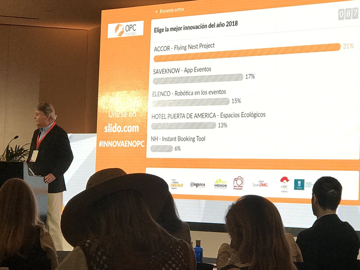 Saveknow_App's tweet photo. Esta mañana hemos presentado @Saveknow_App en el #DiaDeLaInnovacion de @MadridOPC. Nuestro agradecimiento a todos los que han votado por nuestra propuesta y felicitaciones a @accor por su innovación #SaveTheKnowledge #OPC #MICE #Eventoplus https://t.co/i550ByWD7u
