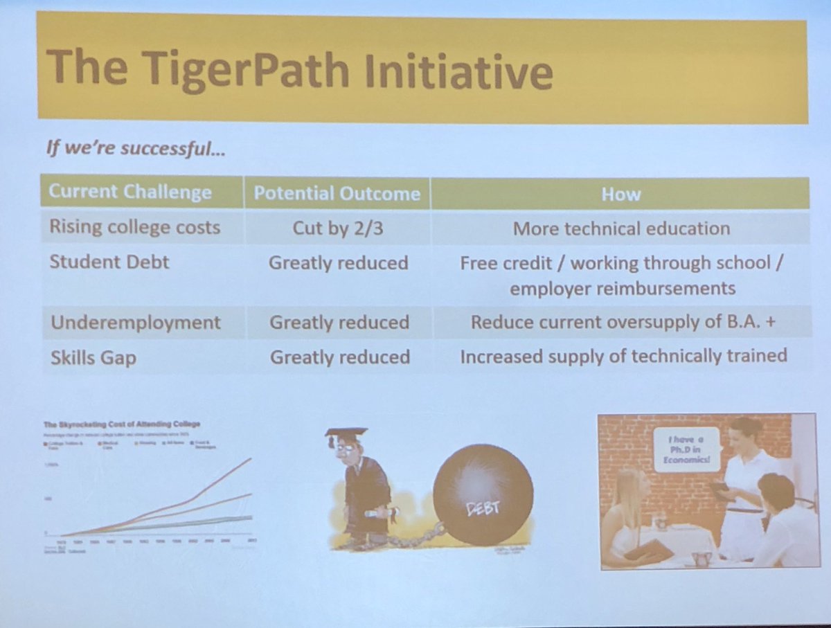 Hutchinson showcasing their TigerPath Initiative - one of the most innovative models of technical education in MN! #MFGDAY18 #MNWorkforce @mpma @mn_chamber