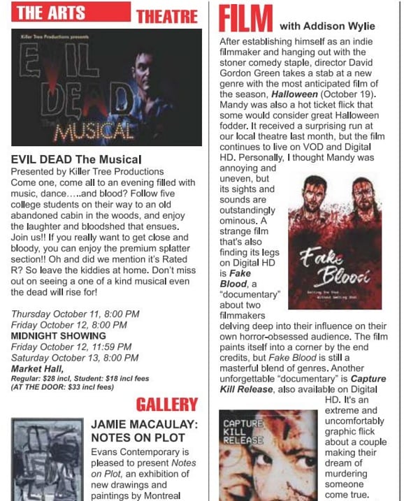 Get your freak on with #cdnfilm in this month's @TheWireMegazine! Looking to bypass #Halloween altogether? I also provide details on this year's #VintageFilmFestival in #PortHope. @levelFILM @MidnightRlsng @CriticalFocusPr #ptbo #Peterborough