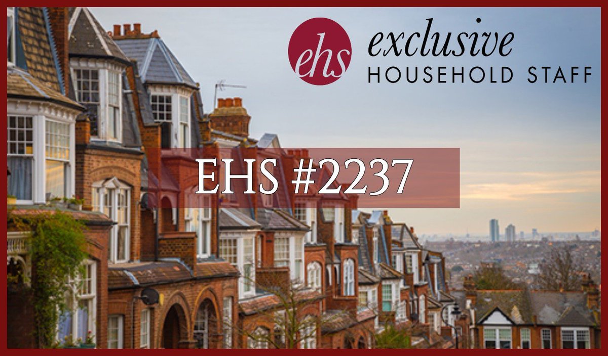EHS_Recruitment's tweet photo. Our Client, an international family with a residence in North London, are looking to recruit 4 Housekeeping Assistants.

https://t.co/gAnJstw9cY

#LiveOutHousekeeper #Housekeeper #HousekeeperAssistant #AssistantHousekeeper #LondonHousekeeper #HousekeeperNeeded #HousekeeperJob https://t.co/sg2MTU2VuR