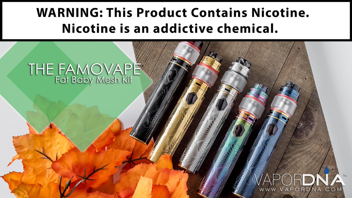vapordna's tweet photo. Get Styling Fam!
~~~
The Fat Baby Mesh Kit By FamoVape Is Now Available!
Grab yours today: https://t.co/3HN4y3ZNkO
#Famovape #TubeMods #VapePorn #QuitSmoking #Vape #Ecigs #WorldWideVape #VapeShop #CaliVapers #Socal #AllDayVape https://t.co/SpL45P2dRJ