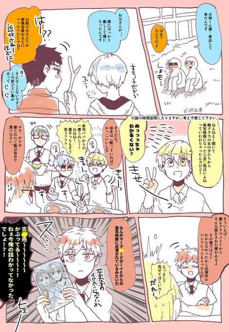 リクお題「テツペロに対する黄瀬の奇行と放任主義の赤司パパに胃が痛い緑間ママ」でした!なにひとつ拾えてない!すまない!そしてオチてもいない! 