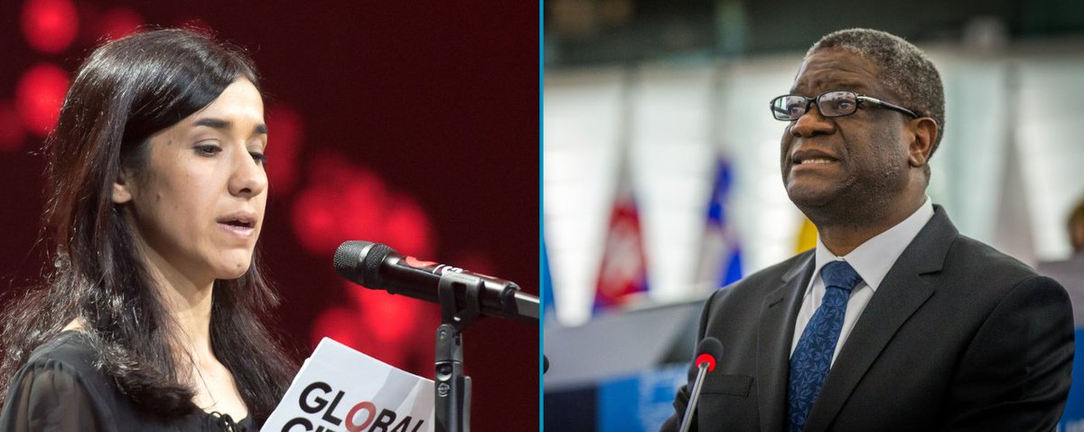 SFCG_'s tweet image. The 2018 #NobelPeacePrize is a call to end sexual abuse in conflicts. Our statement: sfcg.org/sexual-abuse-c…