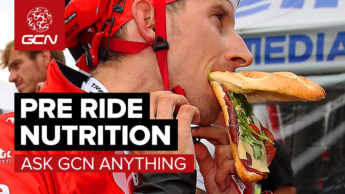 gcntweet's tweet photo. What Should I Eat Before A Hard Ride? | Ask GCN Anything
Remember to keep your questions coming in using #torqueback and #AskGCNTraining. 👇
📹 https://t.co/owHUP2S02w https://t.co/7k9M2x0mcP