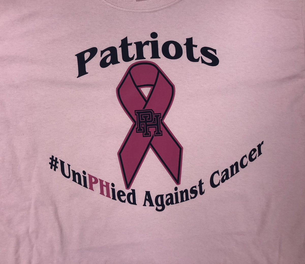 🔹💕HOT OFF THE PRESS! 2018 Patriot PINK OUT SHIRTS are now ready! You can buy yours starting TUES 10/9 in room 516 for $15! Get it while you can!💕🔹