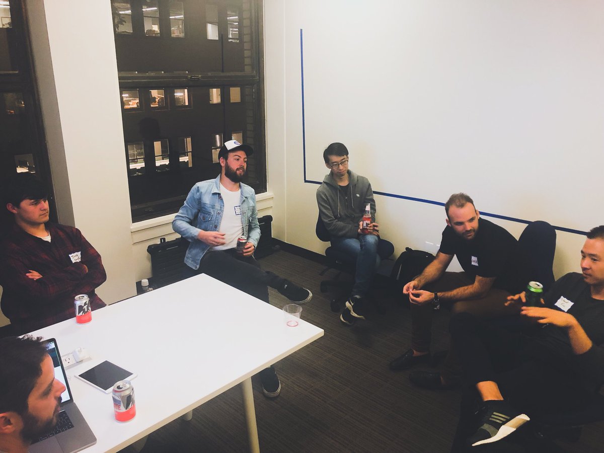 Consensys's tweet photo. Celebrated the new #ConsenSysSF space with lightning talks from @ethBounties, @GetGitcoin, @metamask_io,@LinniaProject, @kauri_io, @RhombusNet, and @TruSetData. Our space may be bare for now, but ideas fill rooms💡 #ETHSF #SFBlockchainWeek https://t.co/Y9qoOIIkOC