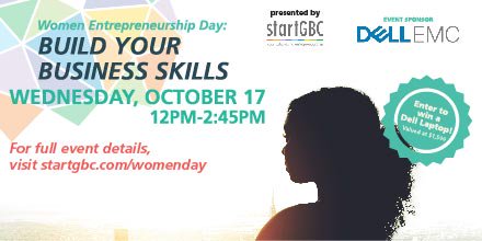 #EmpowerWomenEntrepreneurs Register now for Women Entrepreneurship Day: Build Your Business Skills! Join us as we learn from women who are changing the game! One lucky female attendee will also walk away with a FREE Dell laptop! @GBCollege @GBCResearch  ow.ly/gEwo30m5F24