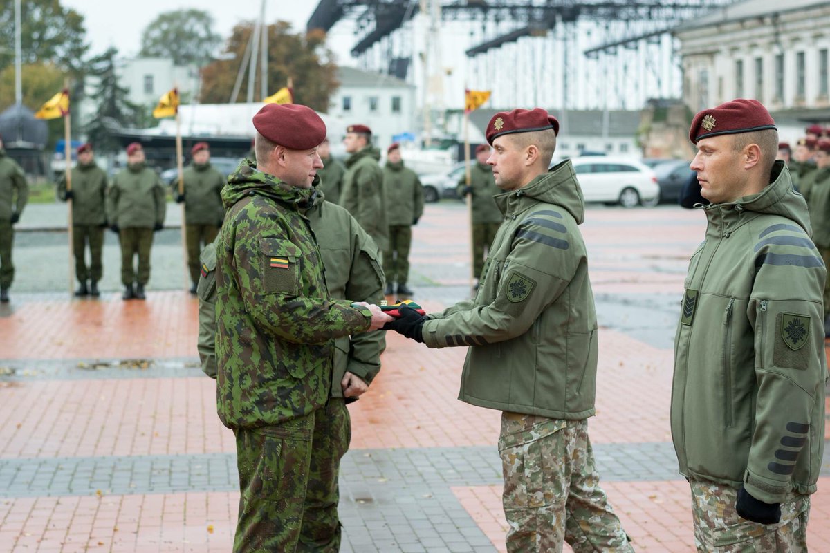 LTU_KASP's tweet photo. Farewell ceremony of the Force protection unit 4th rotation from #KASP to participate in operation #MINUSMA. #Klaipeda #Lithuania #military #citizensoldiers #nationalguard #deployment https://t.co/8Y1YiAmJS8