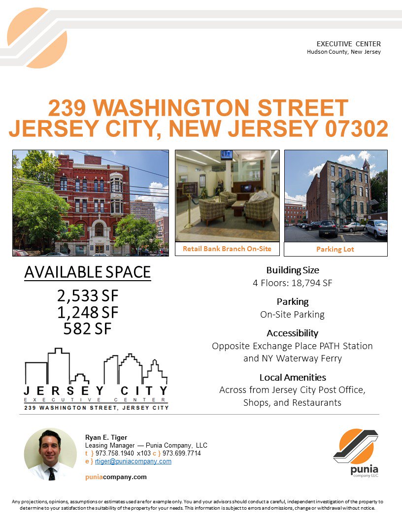 PuniaCompanyCRE's tweet photo. Commercial Penthouse Suites With Parking Overlooking Manhattan! #jerseycity #realestate #availablespace #nationalhealthcare #space#commercial #newjersey #newyork #nyrealestate https://t.co/yTykXobZjR