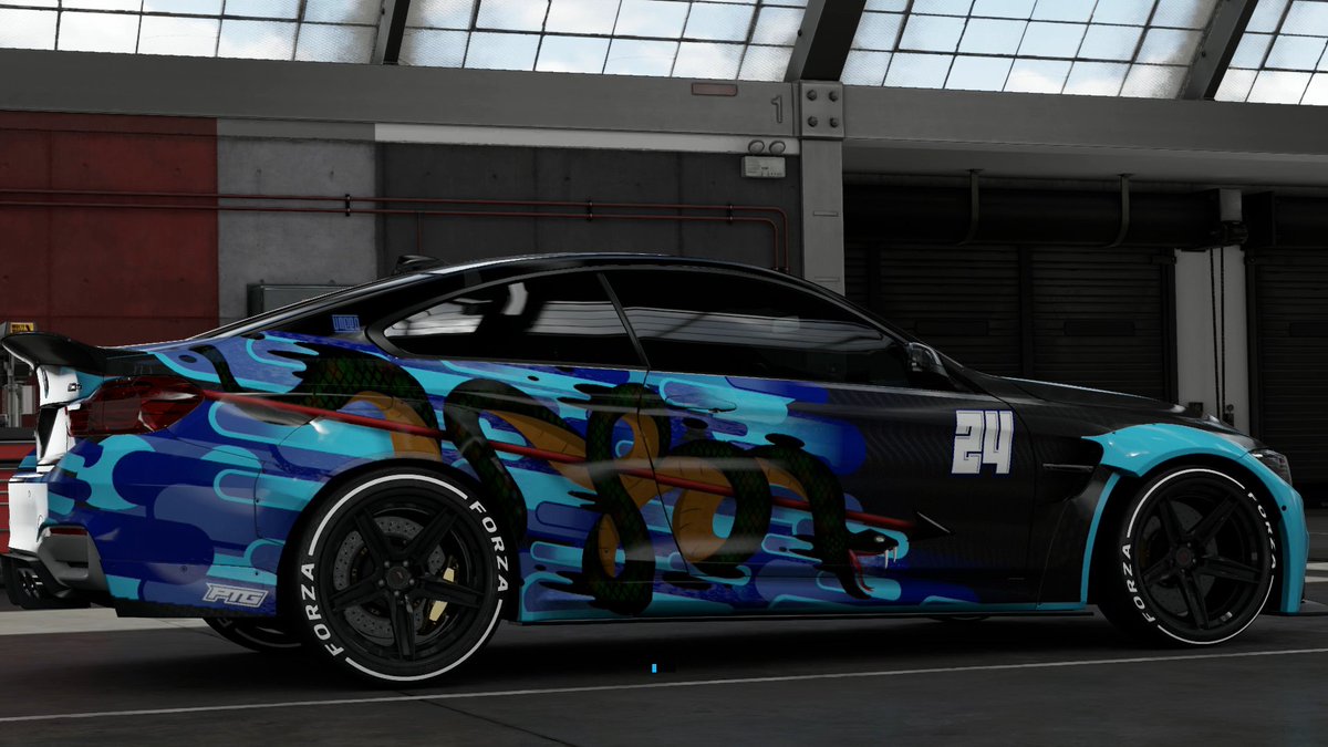 ForzaRC's tweet photo. The last Driving the Design episode revealed the amazing BMW livery that @StylerDesign created for @F4H_Venom. If you were to have a ForzaRC Artist create a livery for you, which car would you chose? #ForzaRCFriday https://t.co/zB4T6u4f7m