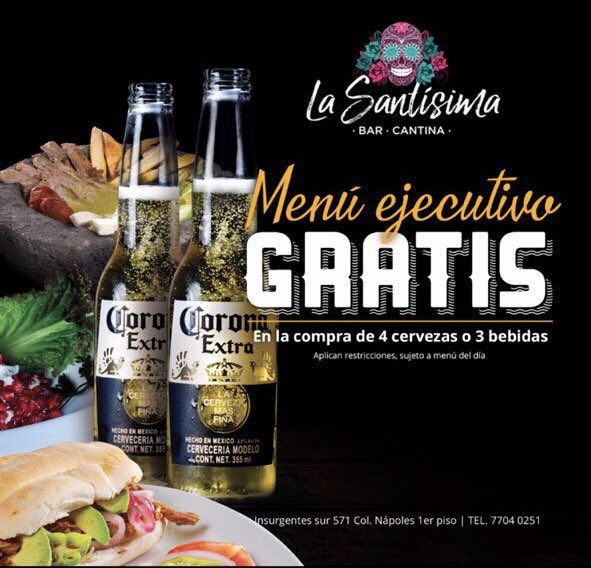 santisimabar's tweet photo. Ya tienes plan para hoy? 
No? 
Pues TE ESPERAMOS EN #LaSantísimaCantina https://t.co/5tHHzGIPrR