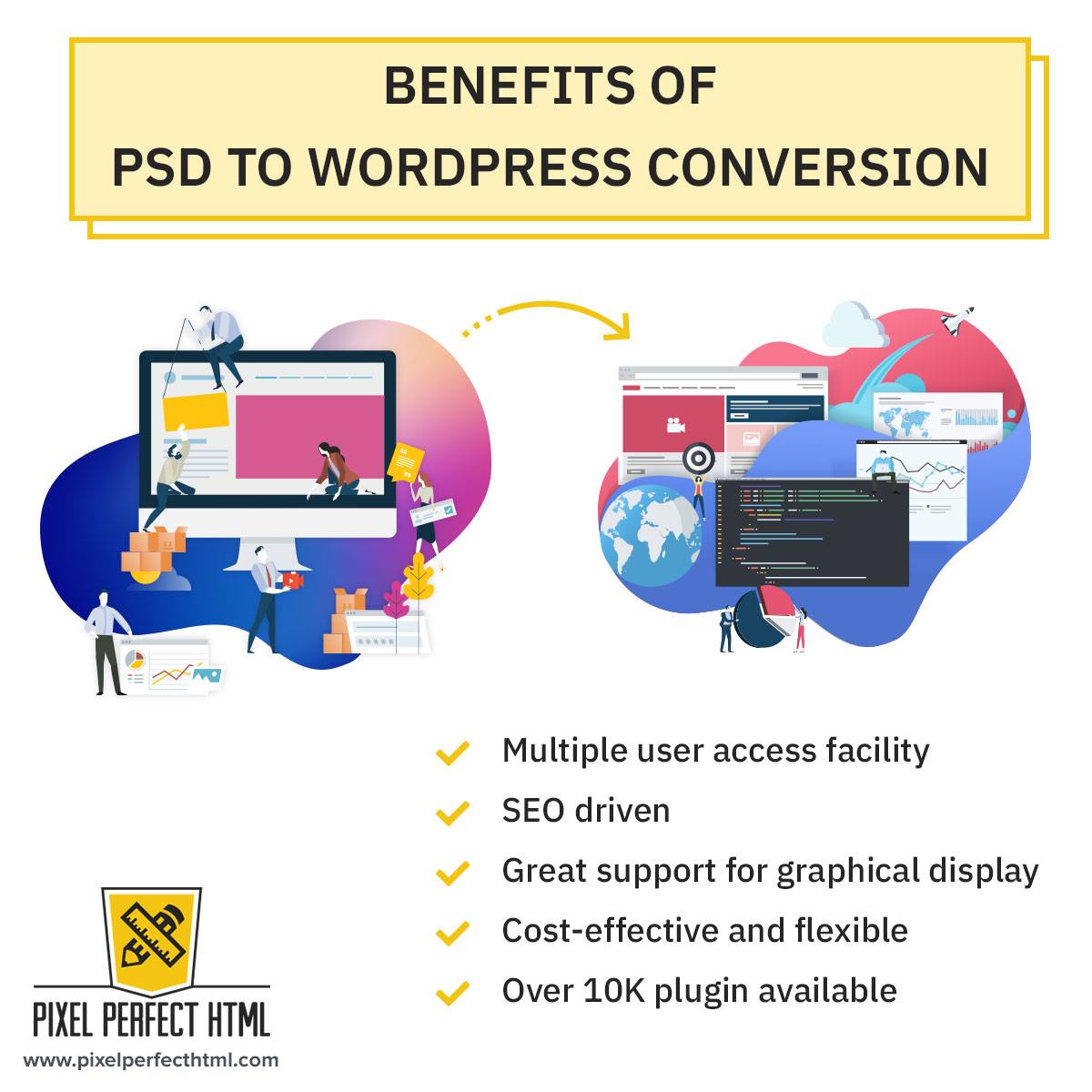 PixelPerfectHTM's tweet image. Are you facing difficulties to manage your ready-to-use WordPress theme? Did you hear about the benefits of #PSDtoWordPress theme conversion? 🛠️🛠️

Read More: pixelperfecthtml.com

#PSD2WordPress #Benefits #Advantages