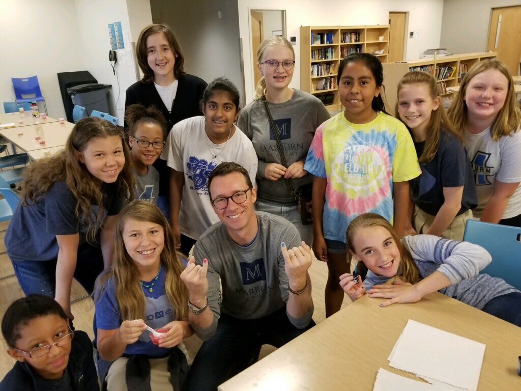 JWilliamsonEdS's tweet photo. Friday’s are for Spa Club!  Thank you to @marburnacademy’s middle school for treating me!  I feel totally rejuvenated! https://t.co/oK4WLdFHYi