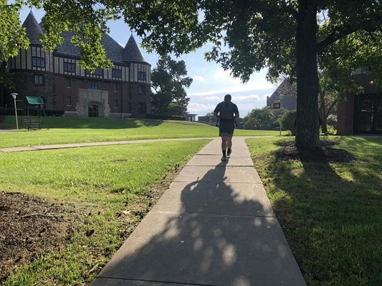 setonhill's tweet photo. Running toward success (or class). #SetonSnapshots https://t.co/CqEAFSx90B