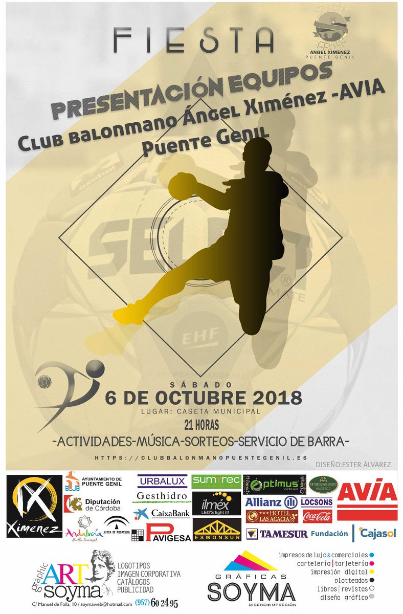 AngelXimenezBM's tweet photo. 📣 ¡No lo olvidéis! ¡Este sábado tenemos una cita muy especial en la Caseta Municipal! Celebraremos la #FiestaAX 🎉 con la presentación de nuestros equipos, buena música, sorteos varios y... ¡Actividades de balonmano para tod@s! 😍
#SEGUIMOS #VamosMiGenil #VamosAX #BasesAX https://t.co/nZa5s7ZoXk