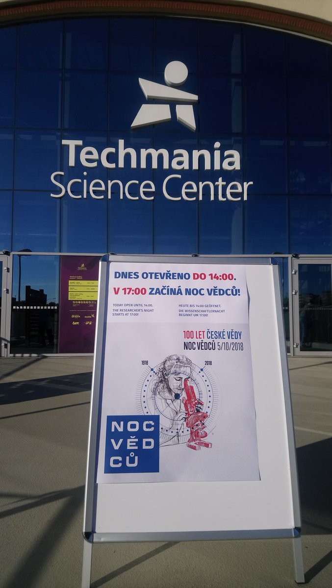 Zpravyzmesta's tweet image. Dneska je noc vědců! Takže až odvolíte přijďte bádat! @noc_vedcu #nocvedcu #techmania #techmaniaplzen @techmania_science_center #Plzen #Pilsen #visitplzen #igpils#city #visitcz #science #ZCU