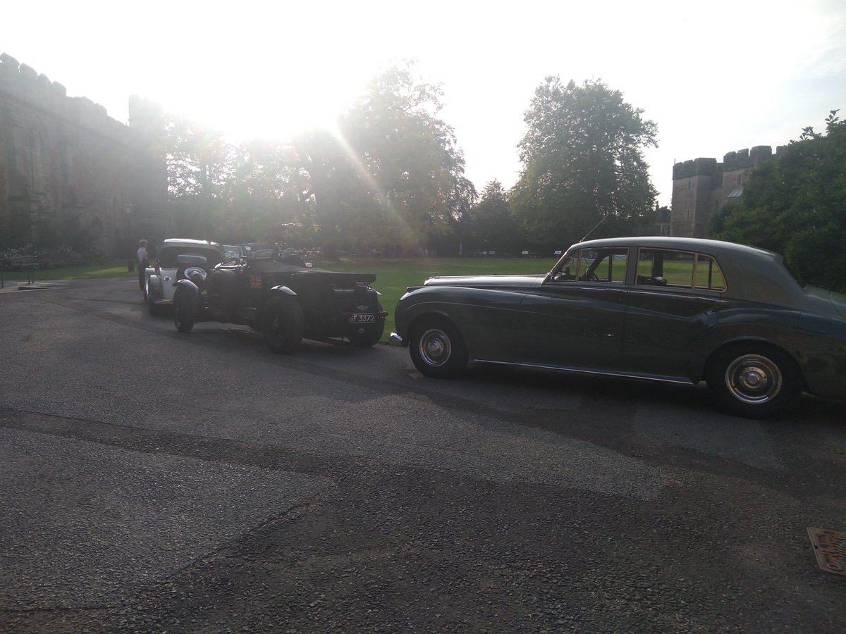 All your Bentleys in a row - lined up outside the Great Hall. We can't pick a favourite! #classiccars <a href="/BWSwanHotel/">Swan Hotel Wells</a> <a href="/VisitWells/">Visit Wells</a>
