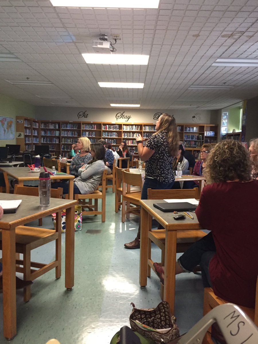 Triton_Middle's tweet photo. Ms Salvatore and Ms Tsakirgis providing great insight into how we build a trauma sensitive school! #TMSPD https://t.co/XrHou9G5H0