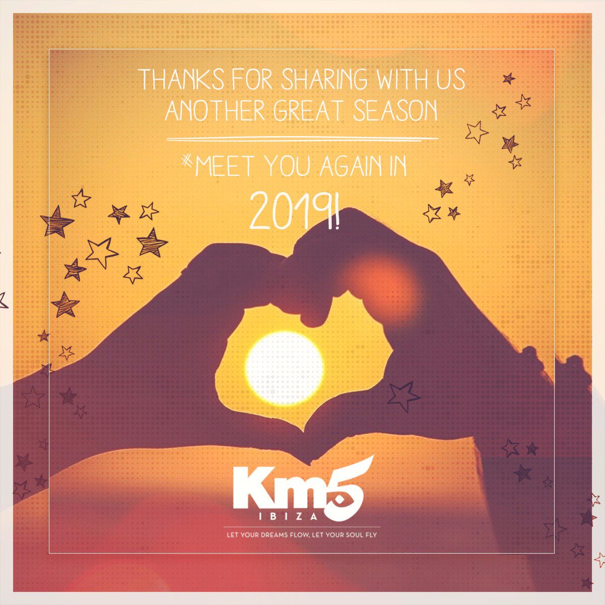 km5lounge's tweet photo. ❤️❤️ SEE YOU SOON ❤️❤️ #Km5 #Ibiza #ThankYouForAnotherGreatSeason https://t.co/6cBIzTNLpe