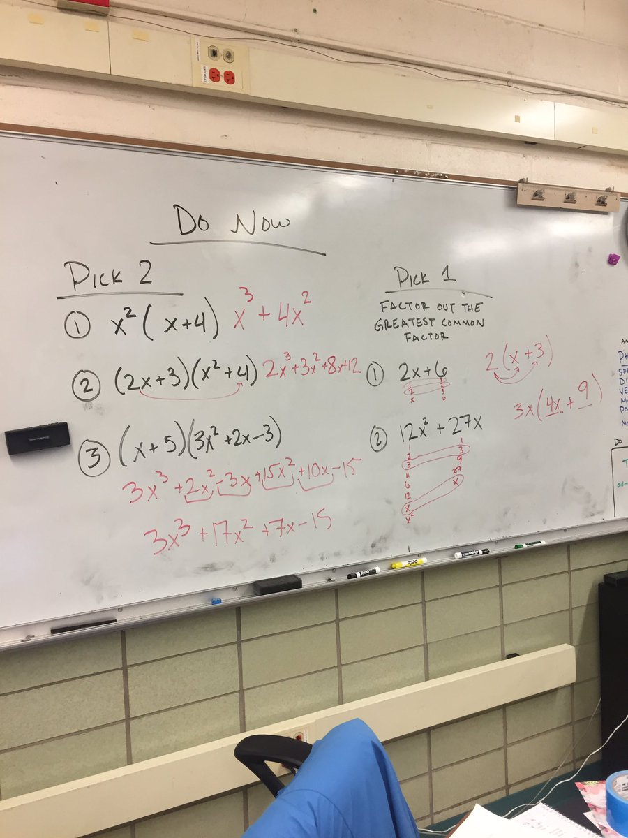 ALJohnsonMathEd's tweet image. Got some student choice going on in our Do Now and in our practice (not pictured). Students could pick a difficulty level that worked for them, and they have a few different processes they can use to do the work.