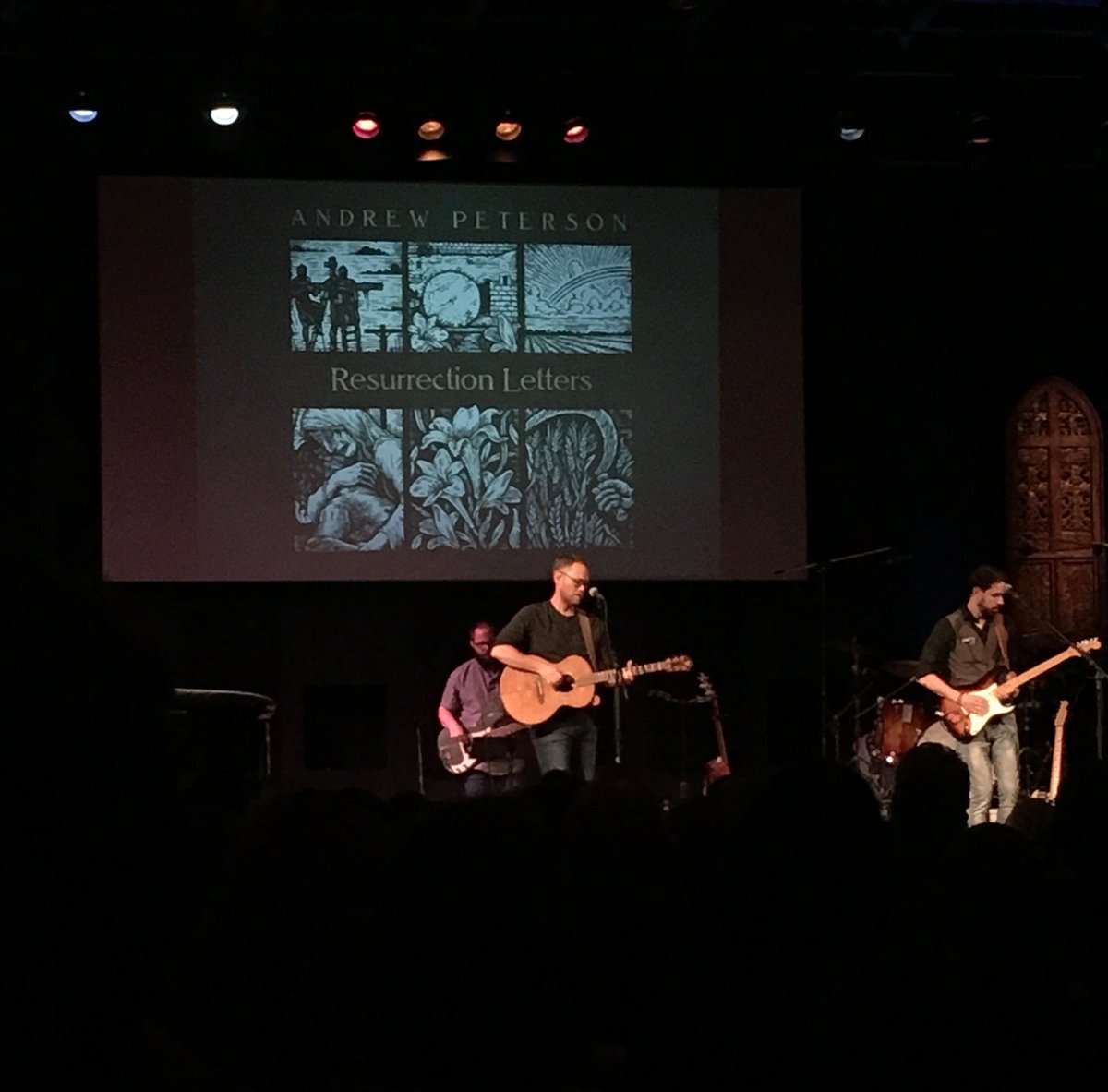 Centricity's tweet photo. It doesn't get much better than @AndrewPeterson's #ResurrectionLetters concert at #Hutchmoot. https://t.co/pMA35Ofenu