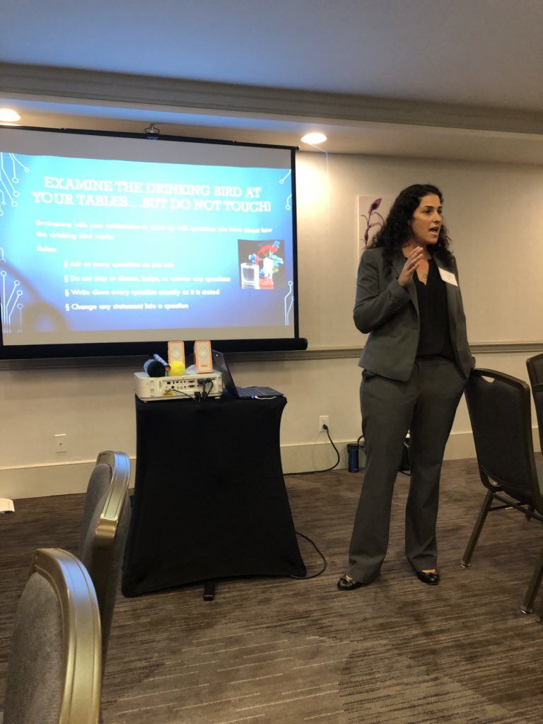 Wow!!! Just had and amazing STEM experience at #LIASCD with @KristeCummings using QFT and a Dipping Bird. Can’t wait to see this in action at HMS.