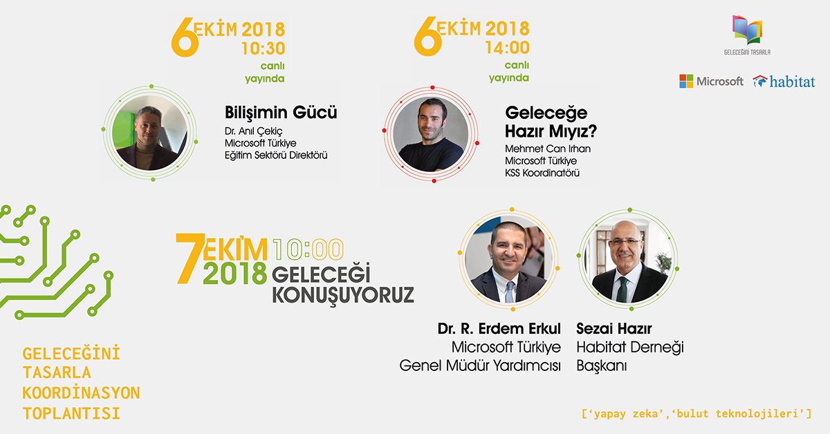 MicrosoftTR's tweet image. Dezavantajlı grupların bilgisayar bilimleri ve dijital alanlardaki kapasitelerini geliştirmek amacıyla yola çıkan "Geleceği Tasarla" programının yeni dönemi başlıyor! 6-7 Ekim'de Ankara'da düzenlenecek Koordinasyon Toplantısında yapay zeka ve bulut teknolojileri konuşulacak.