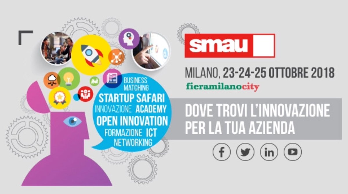 colouree's tweet photo. Italia #Restartup a #smau Milano - Colouree selezionata da Italian Trade Agency @ITAstartup_  Sara presente il 23 e 24 ottobre a fieramilanocity  #startup #proptech #realestate #innovation https://t.co/iNsrdfhgdX