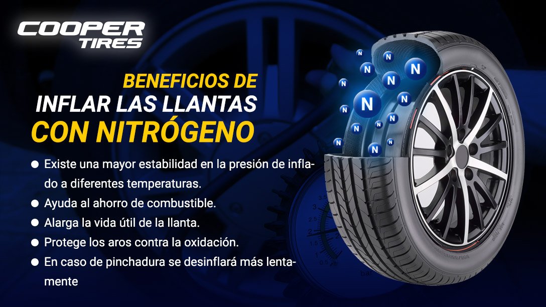 Inflar ruedas con nitrogeno Inflar ruedas con nitrogeno