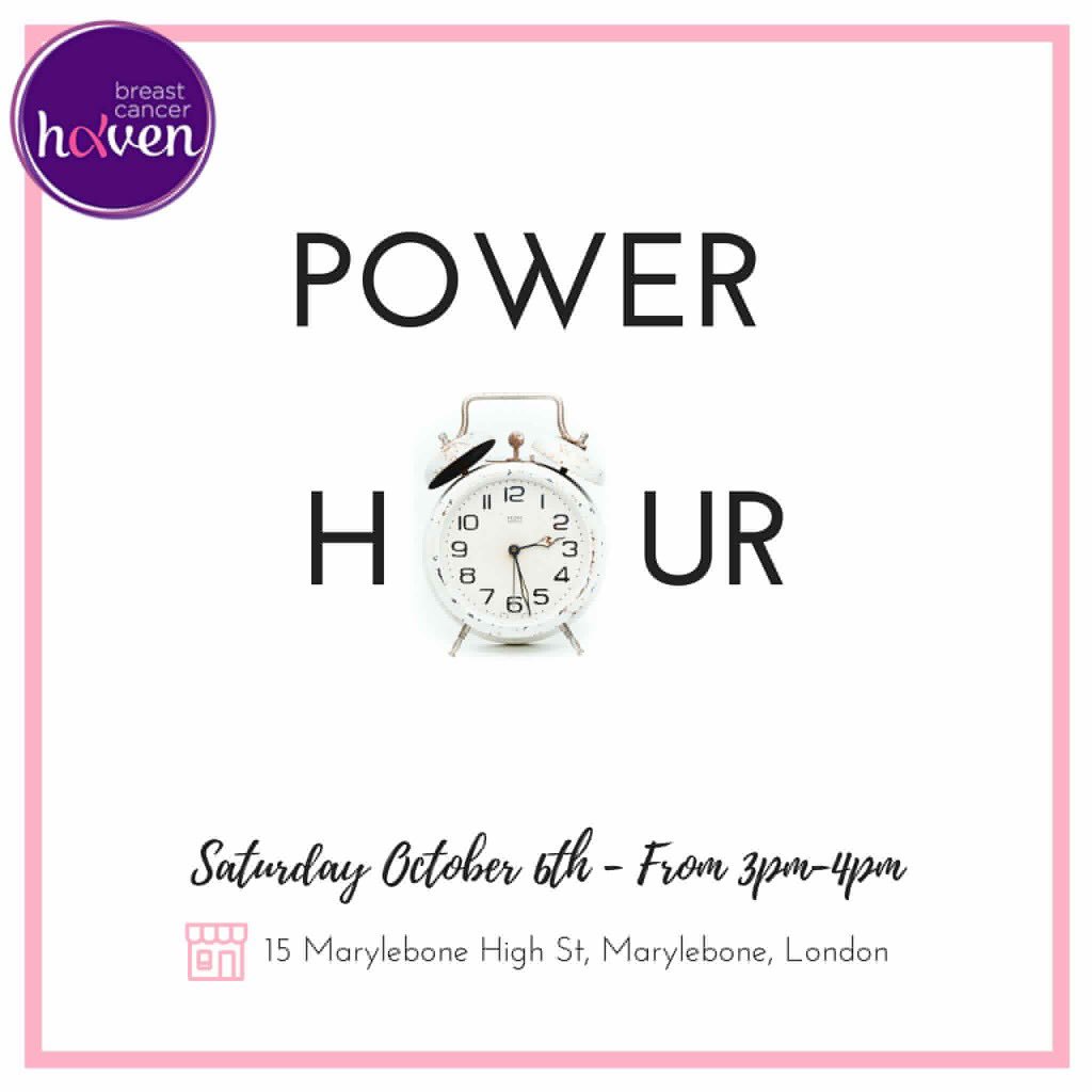 ⏰ POWER HOUR ⏰
10% of ALL sales made during the hour will be donated to @BreastCancerH !!
When ? Tomorrow Saturday 6th 3pm to 4 pm!
Only at our store on 15 #Marylebone High Street, #London
We're counting on you ! #PowerHour
#BreastCancerAwarenessMonth